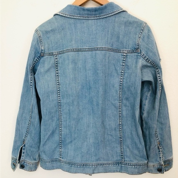 Melrose & Market Removable Fur Collar Oversize Jean Jacket - Picture 15 of 16